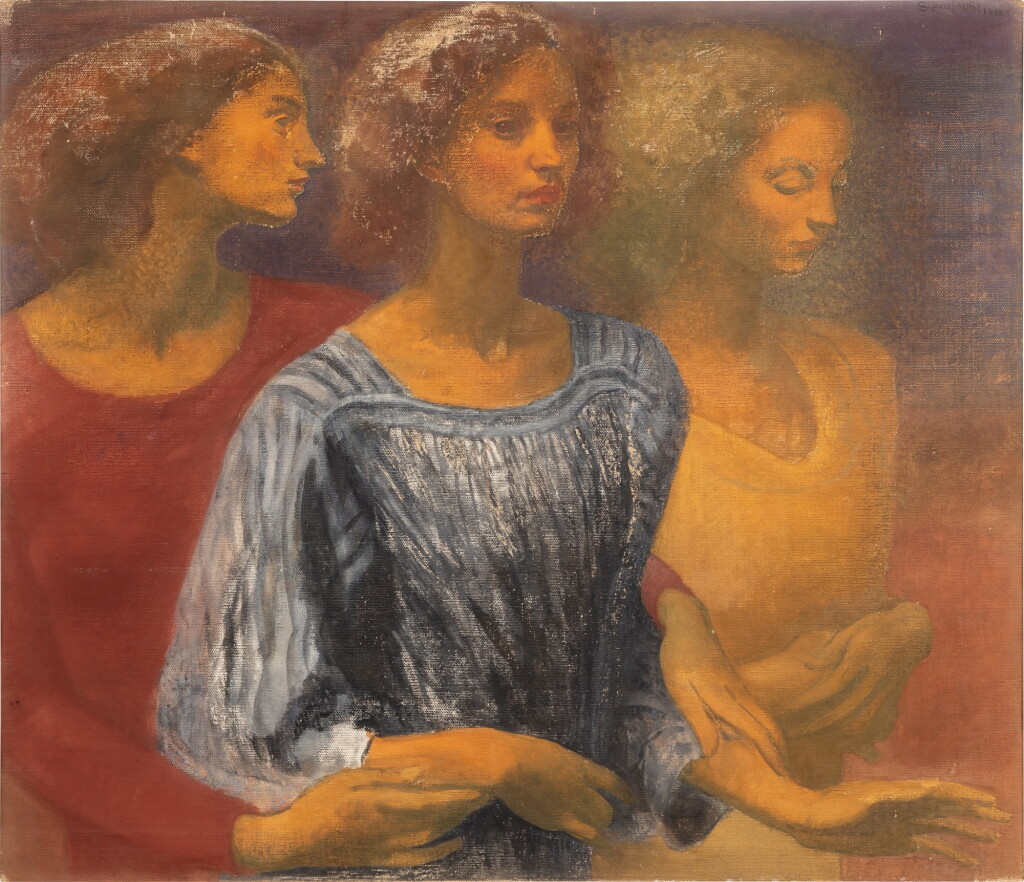 View full screen - View 1 of Lot 46. Triple self-portrait | Triple autoportrait.
