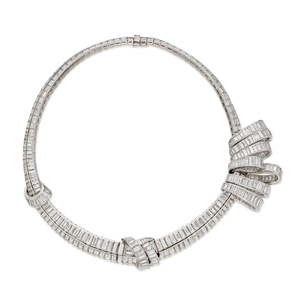 View full screen - View 1 of Lot 478. An Extraordinary Diamond Necklace | 海瑞溫斯頓 | 非凡鑽石項鏈.