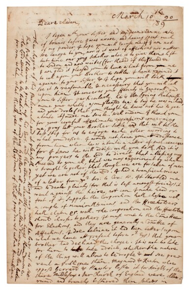 View full screen - View 1 of Lot 27. Richard Cromwell | Autograph letter signed, to his daughter Elizabeth, on his son's election to Parliament, 1689/90.