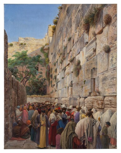 View full screen - View 1 of Lot 353. The Western Wall .