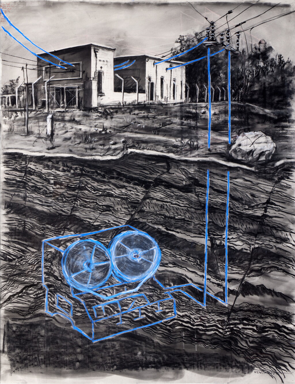View full screen - View 1 of Lot 3. Drawing for Stereoscope (reel to reel underground).