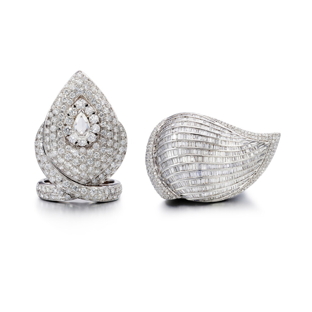 View full screen - View 1 of Lot 573. Two Diamond Rings | 鑽石戒指兩枚.