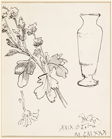 View full screen - View 1 of Lot 58. PABLO PICASSO | VASE, BRANCHES DE FLEURS.