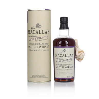 View full screen - View 1 of Lot 1060. The Macallan Cask Strength 59.3 abv 1980 (1 bt 50cl).