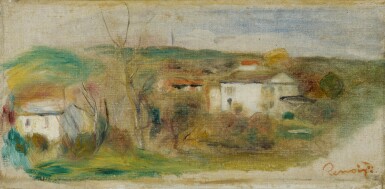 View full screen - View 1 of Lot 82. PIERRE-AUGUSTE RENOIR | LA VALLÉE DE LA CAGNE (FRAGMENT).