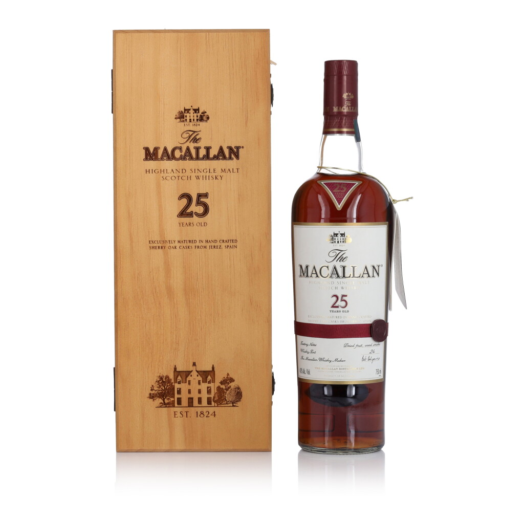 View full screen - View 1 of Lot 1037. The Macallan 25 Year Old Sherry Oak 43.0 abv NV (1 bt 75cl).
