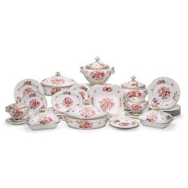 View full screen - View 1 of Lot 100. An extensive Worcester (Flight, Barr & Barr) Imari part dinner service, circa 1830.