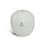 A white-glazed knee-form waterdropper, Joseon dynasty, 19th century