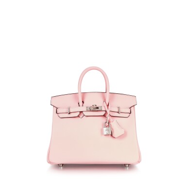 View full screen - View 1 of Lot 8442. Rose Sakura Swift Birkin 25 Palladium Hardware, 2021.