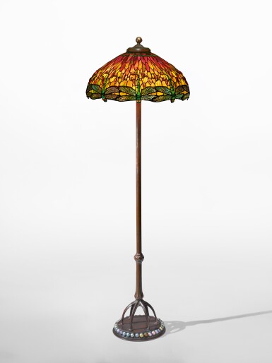 View full screen - View 1 of Lot 213. "Dragonfly" Floor Lamp.