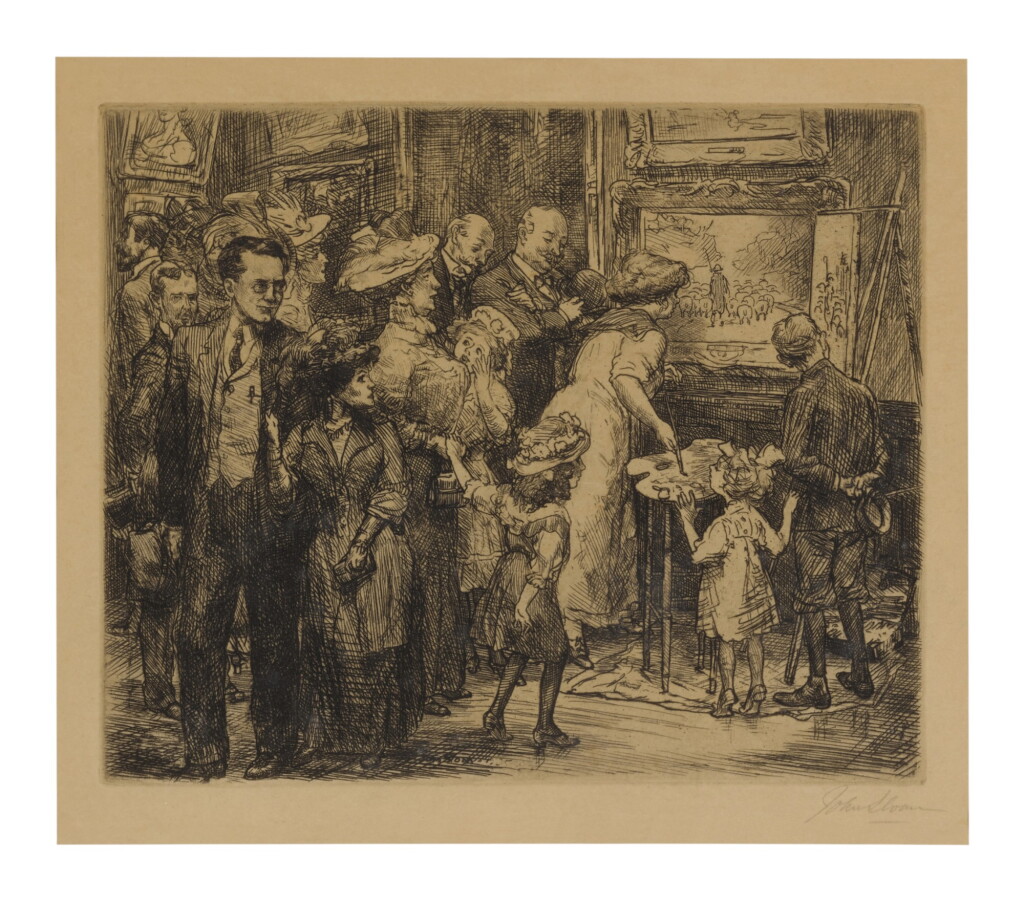 View full screen - View 1 of Lot 62. Copyist at the Metropolitan Museum (Morse 148).