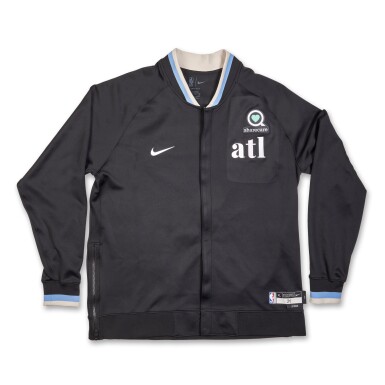 View full screen - View 1 of Lot 177. Bruno Fernando Atlanta Hawks 2023-2024 Game Issued City Edition Warmup Set.