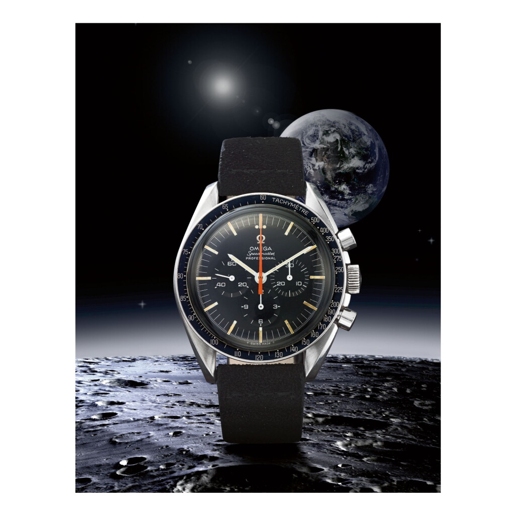 View full screen - View 1 of Lot 33. OMEGA | SPEEDMASTER REF 145.012-67 SP 'ULTRAMAN', A STAINLESS STEEL CHRONOGRAPH WRISTWATCH, MADE IN 1968.