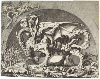 View full screen - View 1 of Lot 30. LOUIS JEAN DESPREZ | LA CHIMÈRE DE MONSIEUR DESPREZ (WOLLIN 22; BAUDICOUR 6).