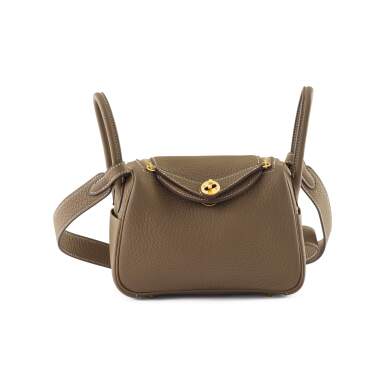 View full screen - View 1 of Lot 5. Etoupe Togo Mini Lindy Gold Hardware, 2019.