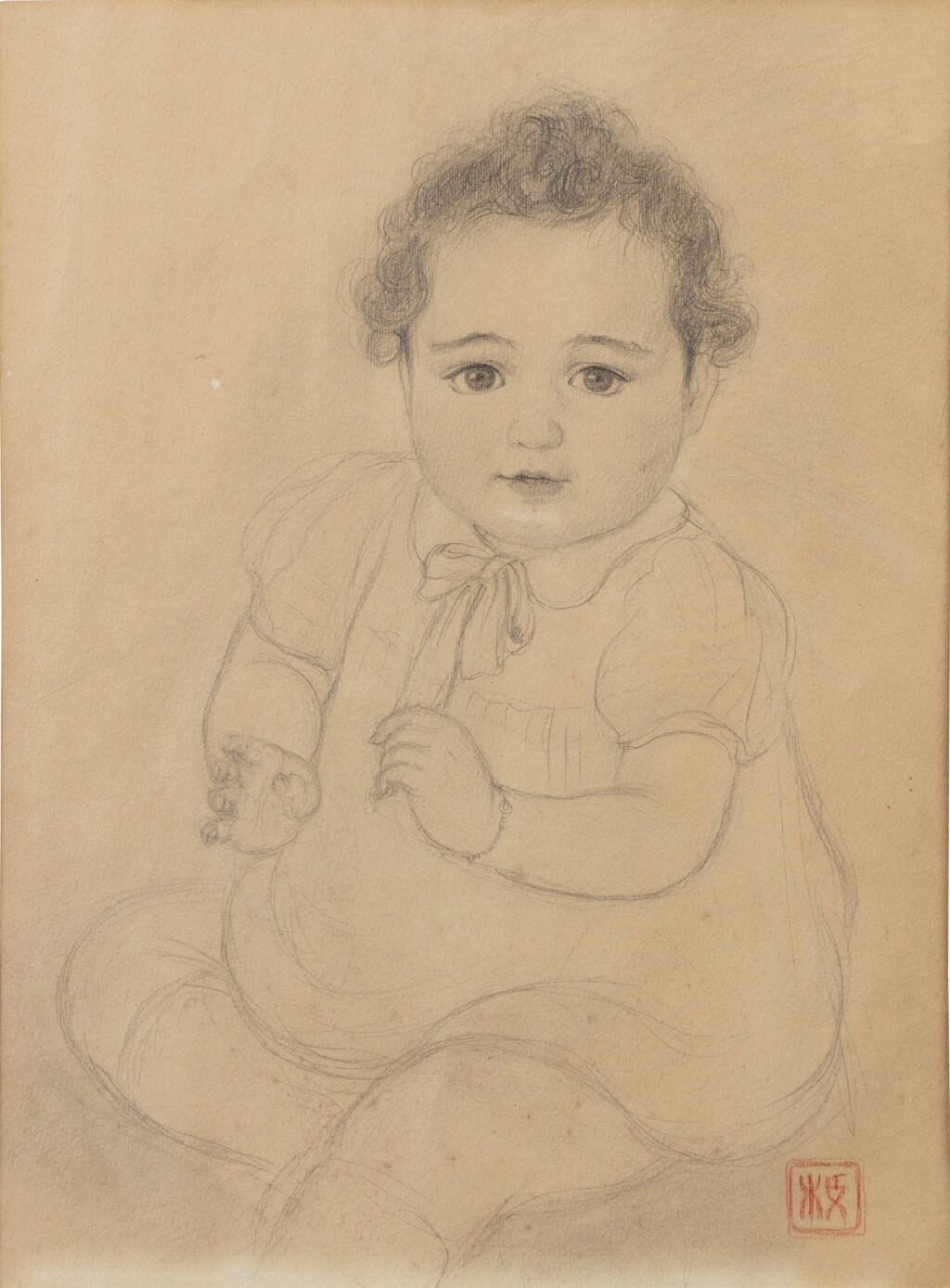 View full screen - View 1 of Lot 152. Mai Trung Thu (1906 – 1980) | Portrait of the young D. girl.