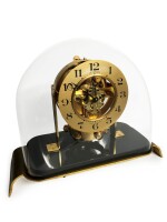 J.L. REUTTER | ATMOS PENDULE PERPETUELLE GILT-BRASS TABLE CLOCK WITH GLASS COVER CIRCA 1935