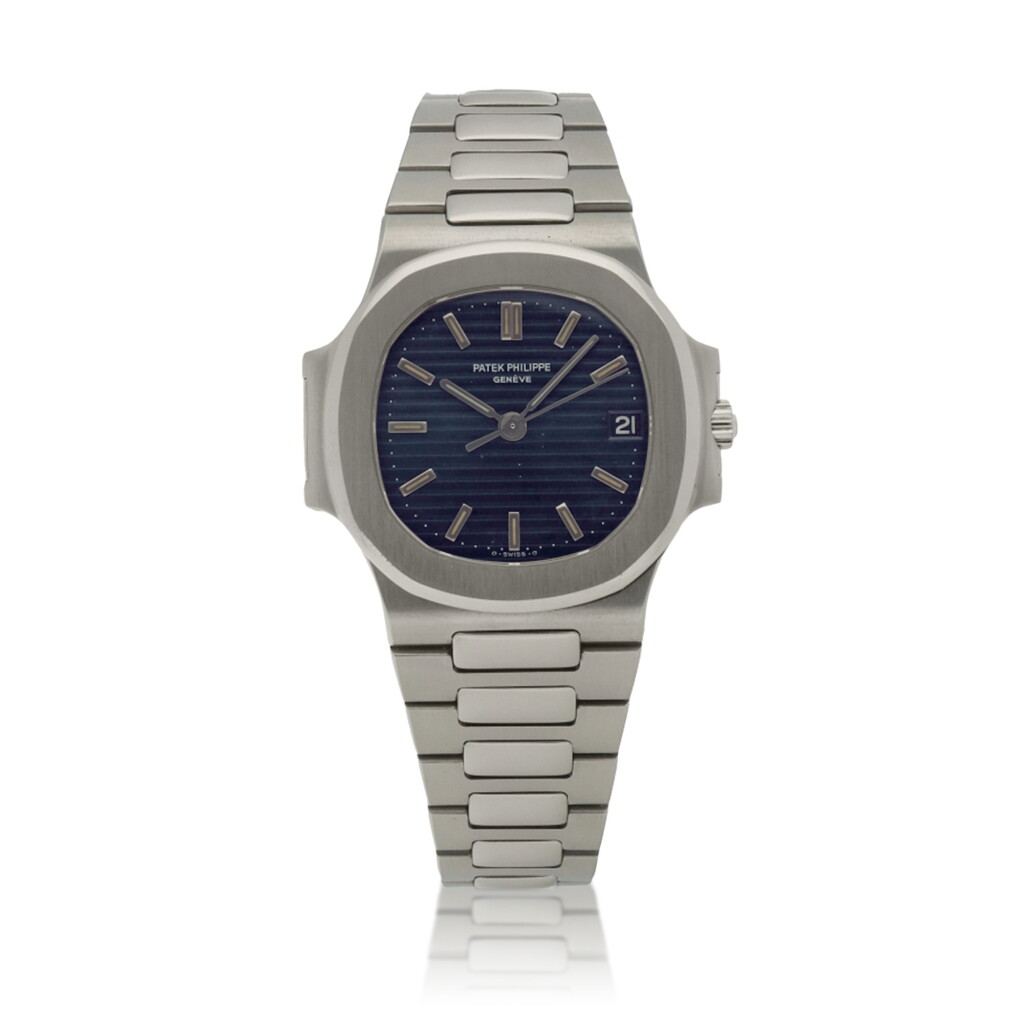 View full screen - View 1 of Lot 85. Nautilus, Ref. 3800/1A Stainless steel wristwatch with date and bracelet Circa 1988 | 百達翡麗 | 3800/1A型號「Nautilus」精鋼鍊帶腕錶備日期顯示,年份約1988.
