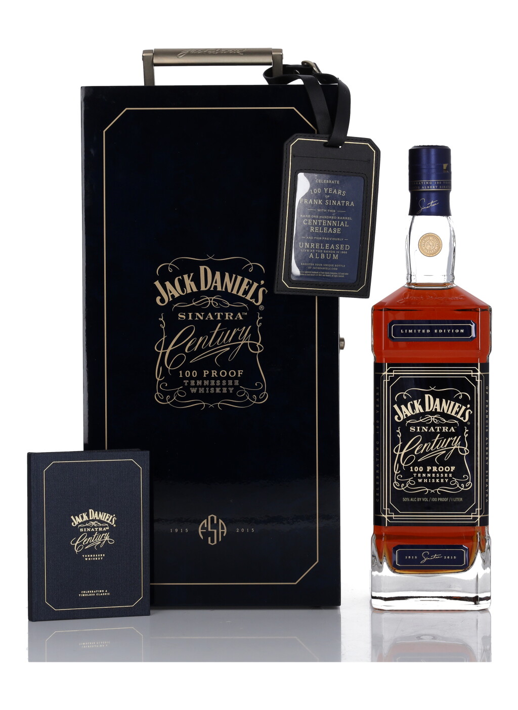 View full screen - View 1 of Lot 210. Jack Daniel's Sinatra Century 100 Proof NV (1 Bottle Liter).