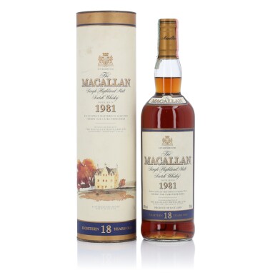 View full screen - View 1 of Lot 51. The Macallan 18 Year Old Sherry Oak 43.0 abv 1981 (1 Bottle 70cl).