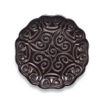 An extremely rare and finely carved black 'tixi' lacquer lobed dish, Mark and period of Xuande | 明宣德 烏面剔犀如意雲紋葵式盤 《大明宣德年製》款