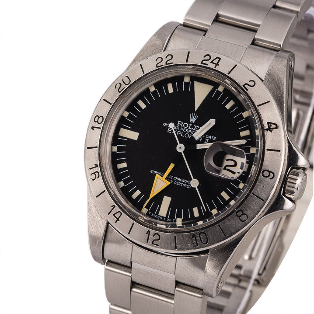View full screen - View 1 of Lot 13. ROLEX | Explorer II, Ref. 1655, A Stainless Steel Wristwatch with Bracelet, Circa 1984.