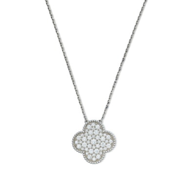 View full screen - View 1 of Lot 251. Diamond 'Magic Alhambra' Pendant-Necklace, France.