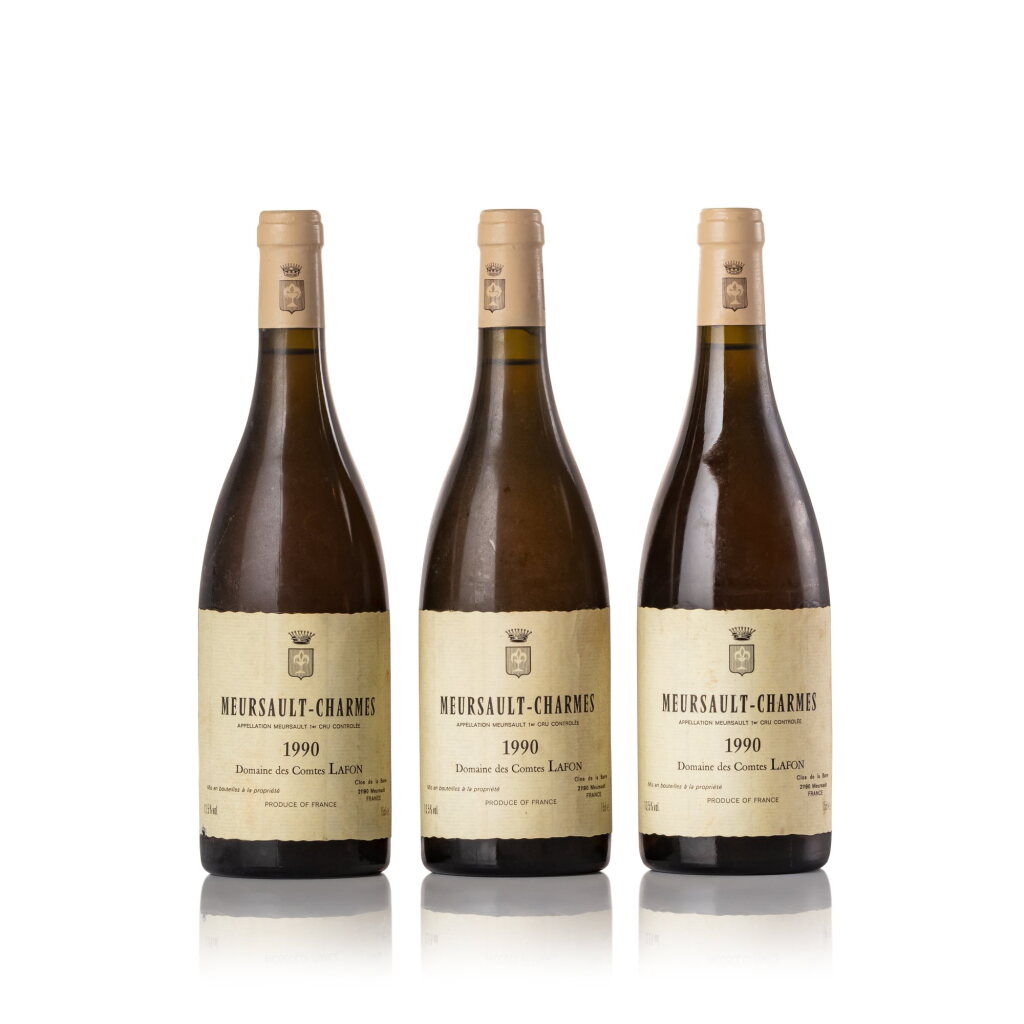 View full screen - View 1 of Lot 187. Meursault, Charmes 1990 Domaine des Comtes Lafon (3 BT).