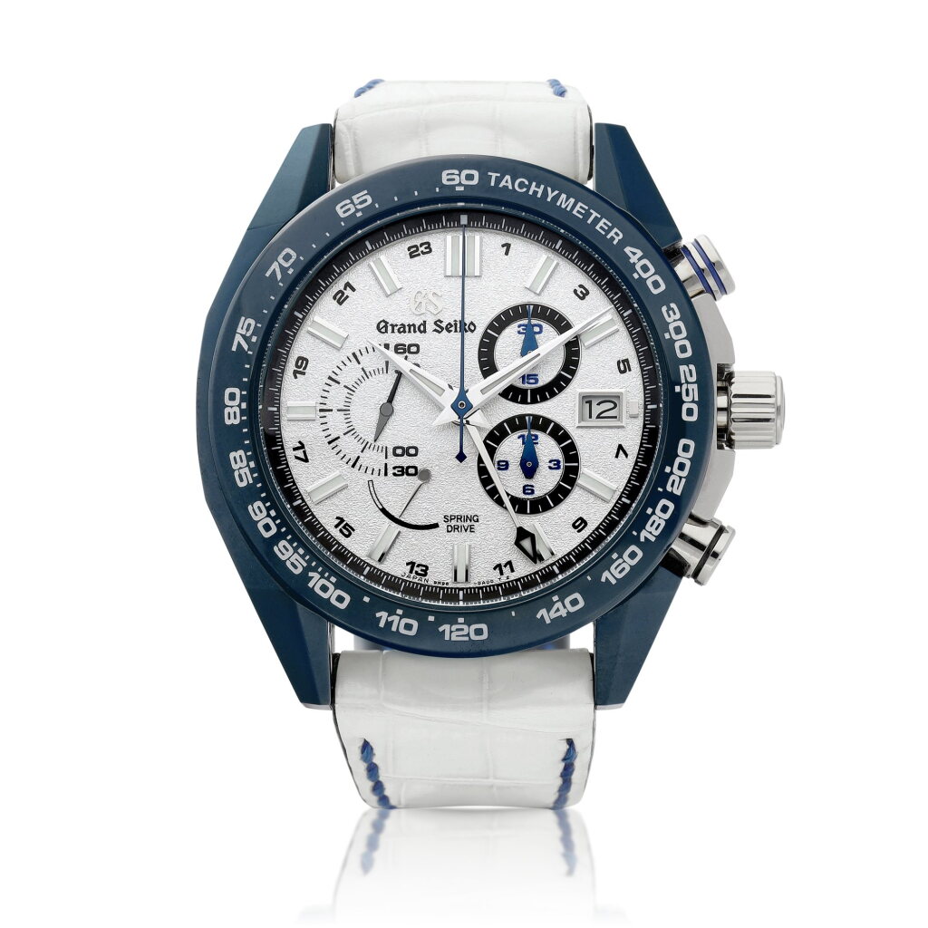View full screen - View 1 of Lot 8223. GT-R 50th Anniversary, Reference SBGC229 | A limited edition ceramic and titanium dual time zone chronograph wristwatch with date and power reserve indication, Circa 2019 | GT-R 50th Anniversary | 型號SBGC229 | 限量版陶瓷及鈦金屬兩地時間計時腕錶,備日期及動力儲備顯示,約2019年製.