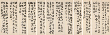 View full screen - View 1 of Lot 3134. 沈曾植 行書〈八識規矩頌〉 | Shen Zengzhi, Calligraphy in Lishu.