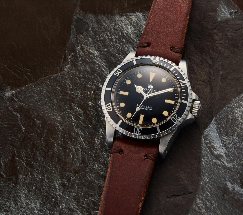 View full screen - View 1 of Lot 11. Reference 5513 Submariner, A stainless steel automatic wristwatch, Circa 1978.