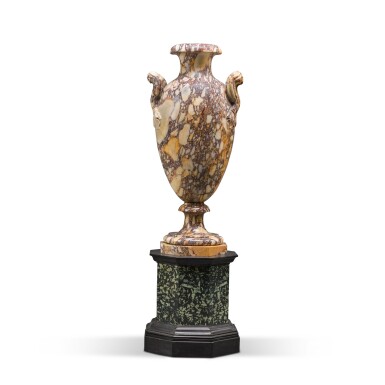 View full screen - View 1 of Lot 70. An Italian breccia di Sciro marble urn, 19th century.