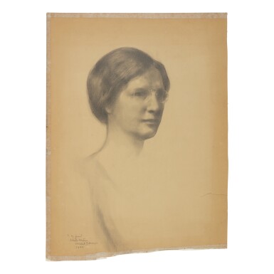 View full screen - View 1 of Lot 186. GIBRAN, KAHLIL | Portrait of Adele Watson.