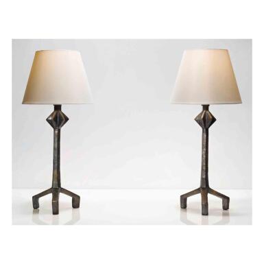 View full screen - View 1 of Lot 78. Pair of "Étoile" Table Lamps.