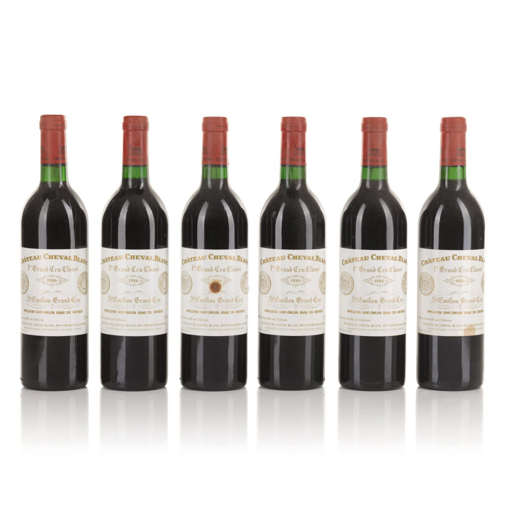 View full screen - View 1 of Lot 124. Château Cheval Blanc 1986 (12 BT).