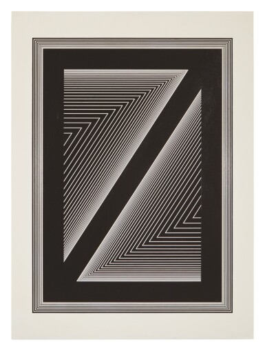 View full screen - View 1 of Lot 35. RICHARD ANUSZKIEWICZ | BLACK DIAGONAL.