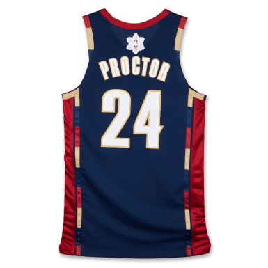 View full screen - View 1 of Lot 26. Tyrese Proctor ‘Christmas Day’ Cleveland Cavaliers 2025-2026 Game Issued Classic Edition Jersey.
