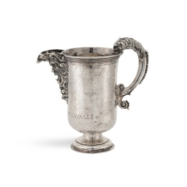 View full screen - View 1 of Lot 15. An Italian silver ewer, maker’s mark A.DO, possibly for Antonio Dominici, possibly consul Gaetano Martinez, Messine, dated 1695.