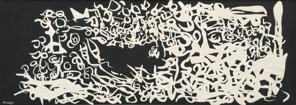 View full screen - View 1 of Lot 14. Senza titolo (bianco e nero) .