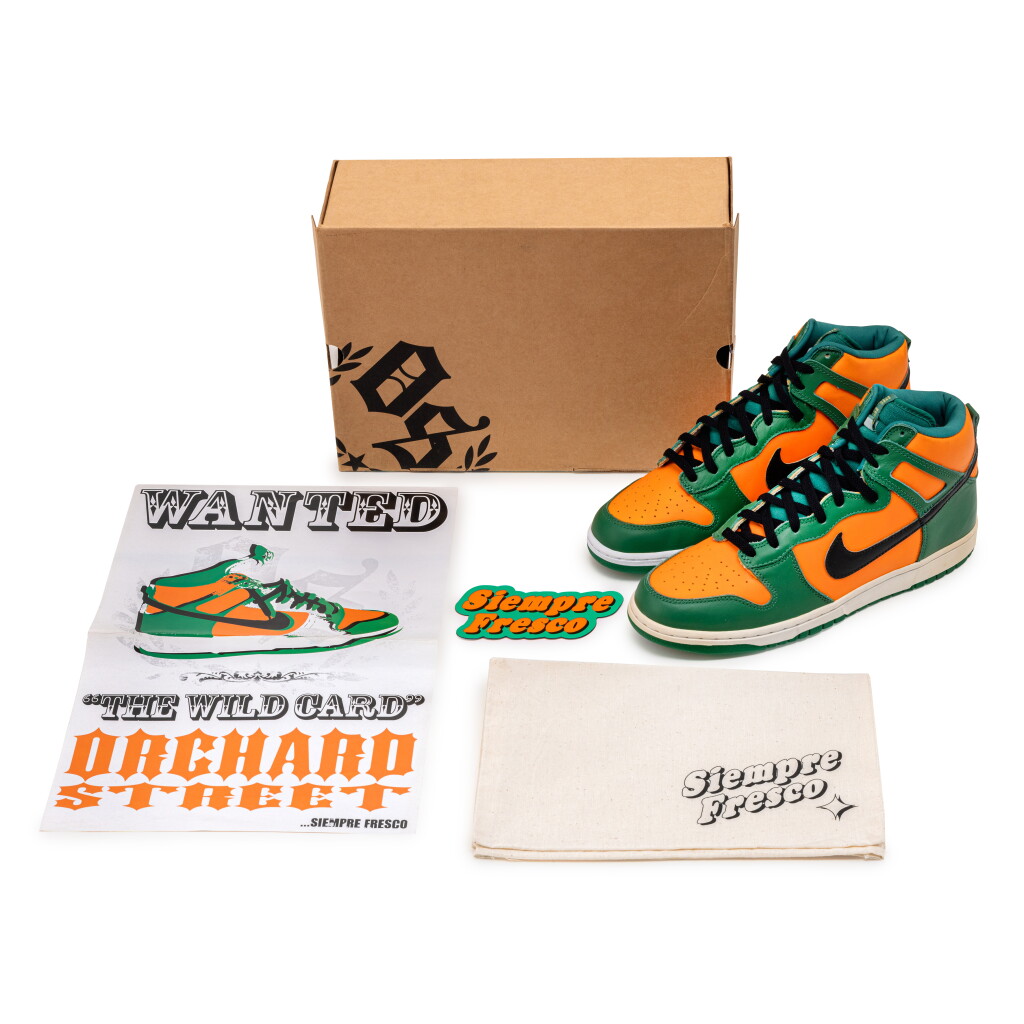 View full screen - View 1 of Lot 21. Nike Dunk Hi 'Orchard Street Brazil’ | Size 12.