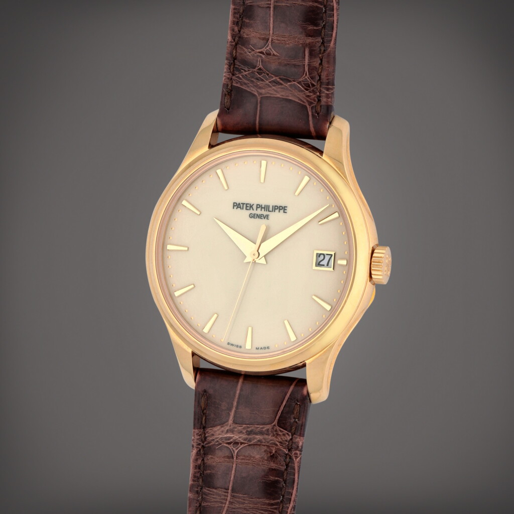 View full screen - View 1 of Lot 241. Calatrava, Reference 5227J-001 | A yellow gold wristwatch with date | Circa 2019.