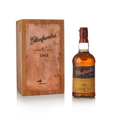View full screen - View 1 of Lot 141. Glenfarclas Single Cask 58 Year Old 47.2 abv 1953 (1 BT 70cl).