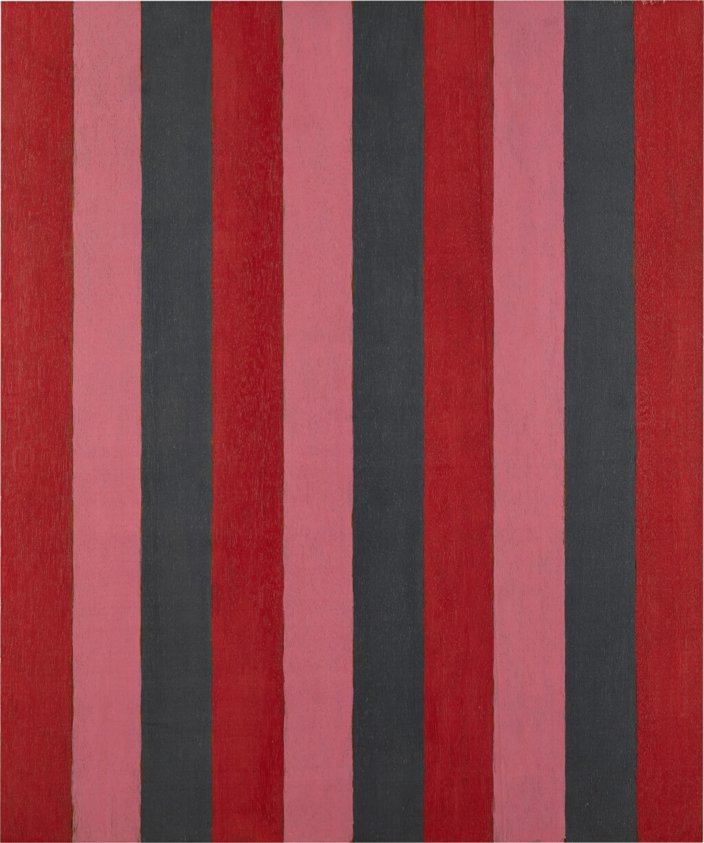 View full screen - View 1 of Lot 652. Untitled (Two Inch Stripes) #10.