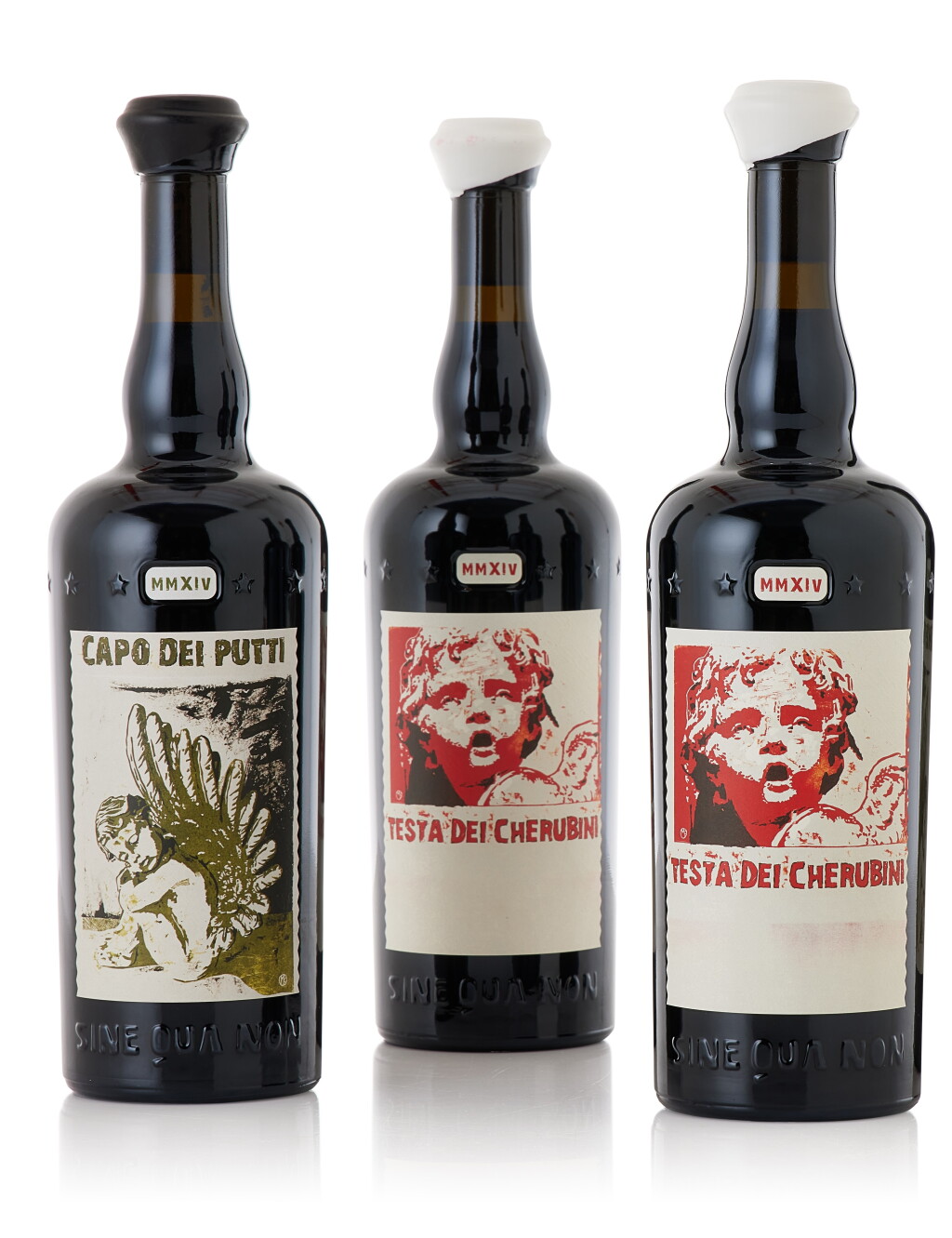 View full screen - View 1 of Lot 5278. Sine Qua Non Testa dei Cherubini Grenache & Capo dei Putti Syrah 2014 (6 BT).