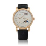Lange 1 Mondphase, Ref. 192.032, Pink gold wristwatch with digital date display, moon phases, day/night and power-reserve indication Circa 2017 | 朗格 | 192.032型號「Lange 1 Mondphase」粉紅金腕錶備數字日期、月相、晝夜及動力儲存顯示,約2017年製