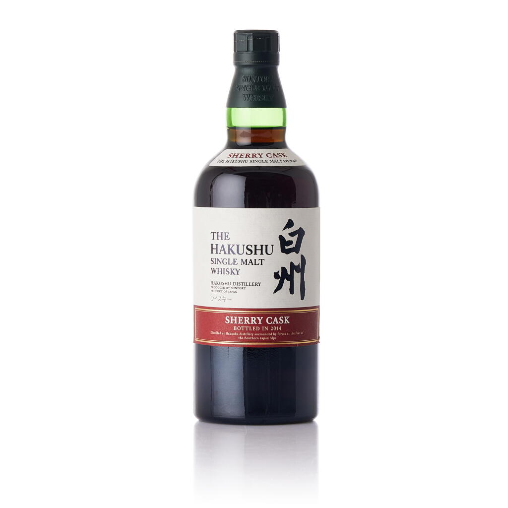 View full screen - View 1 of Lot 8259. 白州 The Hakushu Sherry Cask 2014 Release 48.0 abv NV (1 BT70).