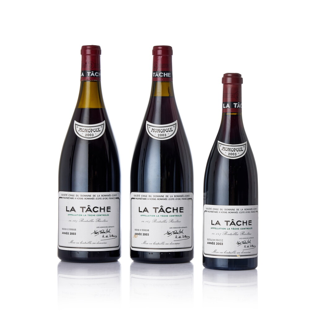 View full screen - View 1 of Lot 3028. La Tâche 2003 Domaine de la Romanée-Conti (2 MAG).