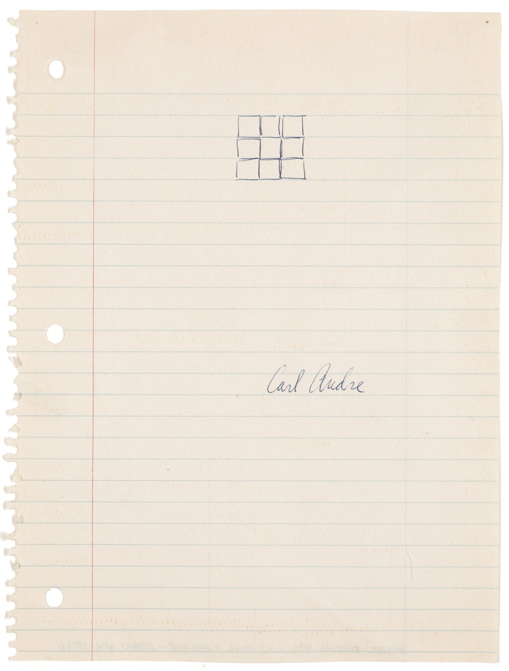 View full screen - View 1 of Lot 11. CARL ANDRE | UNTITLED.