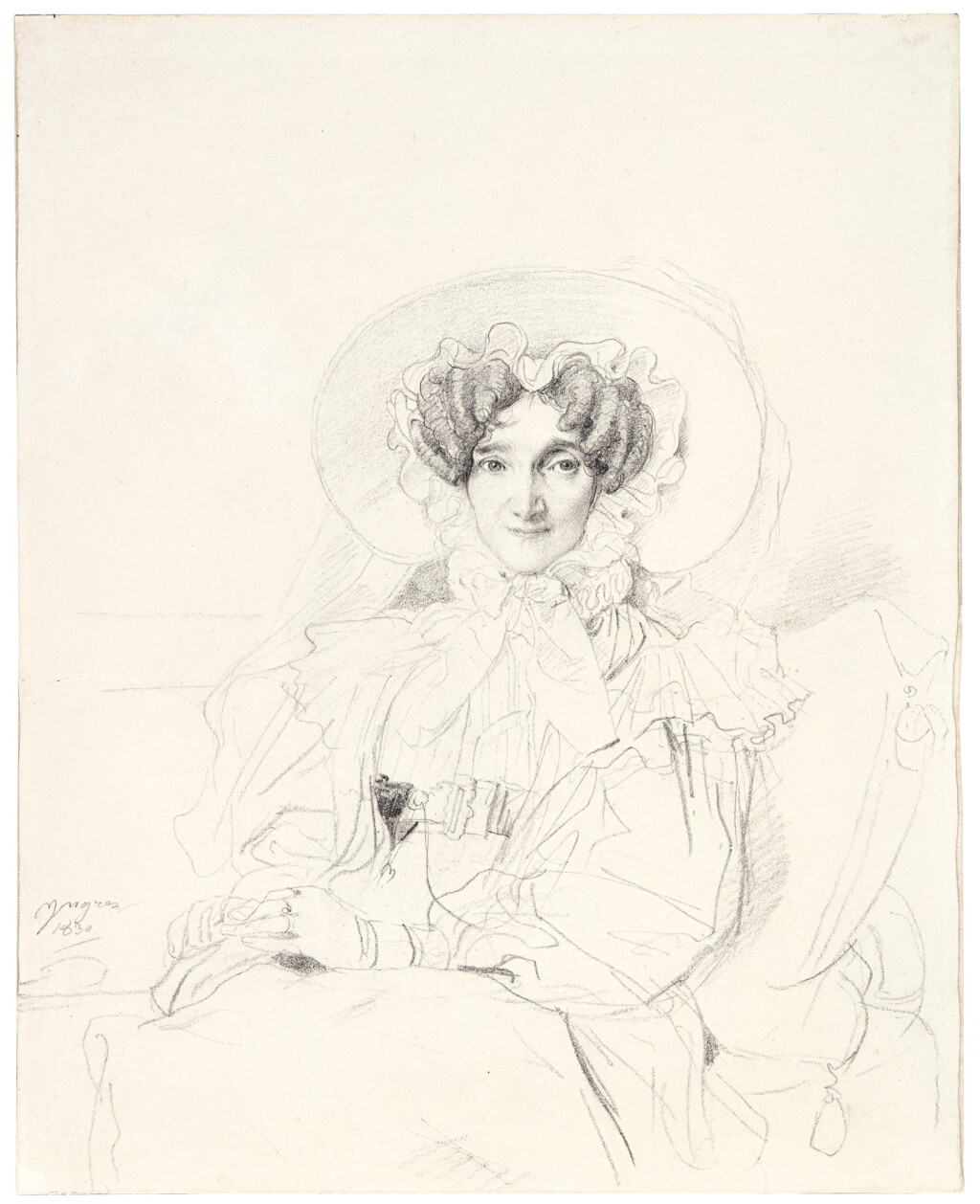 View full screen - View 1 of Lot 63. Portrait of the Marquise de Beaumont.