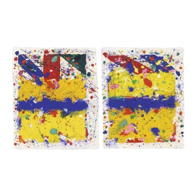 View full screen - View 1 of Lot 189. SAM FRANCIS | AIRTIGHT #1; AND AIRTIGHT #2 (SF-23-03 AND SF-23-04).